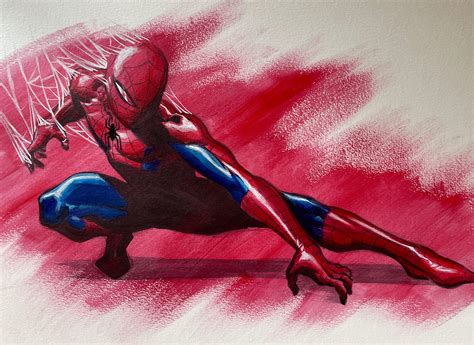 Spidey Painting By Me Rcomicbooks