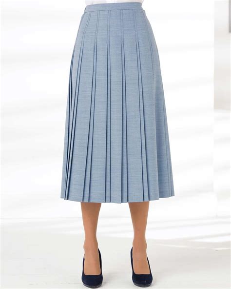Ladies Sandown Pleated Skirt Classic Ladies Skirt In 3 Lengths