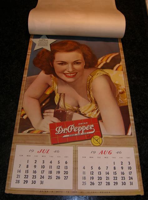 Dr Pepper Advertising Calendar C