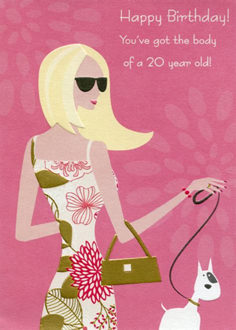Wish her a happy 40th birthday with this funny birthday card. Designer Greetings Body Of A 20 Year Old Funny : Humorous ...