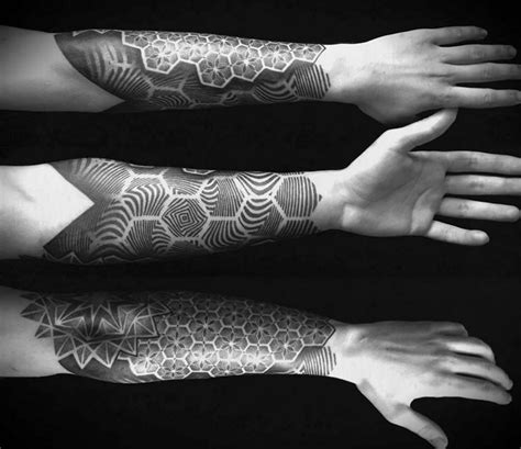 Geometric Pattern Style Tattoos By Ivan Hack Pattern Tattoo Geometry