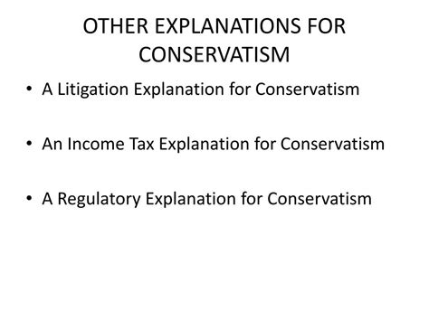 Ppt Conservatism In Accounting Powerpoint Presentation Free Download