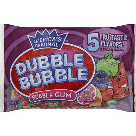 Dubble Bubble Bubble Gum Assorted Flavors Packaged Candy Dons