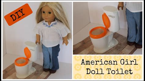 diy american girl doll toilet for american girl julie s bathroom youtube