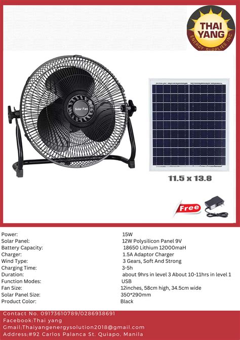 T818 12 15w Solar Fan With Solar Panel Low Noise Home Outdoor Portable Solar Power Fan And Usb