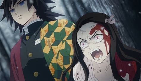 Giyu Tomioka And Nezuko Kamado Anime Kimetsu No Yaiba Demon Slayer