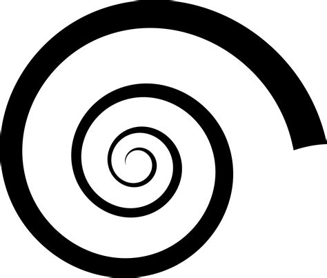 Spiral Silhouette Clip Art Spiral Png Download 24002043 Free