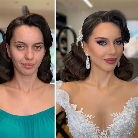23 Brides Before And After Their Wedding Makeup That Youll Barely