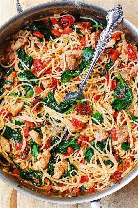 In a hot frying pan add 2 tbls extra virgin oil. Healthy Chicken Pasta Recipes | My Nourished Home