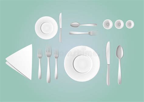 How to lay a table for a dinner party. Table layout stock vector. Illustration of drink, layout ...