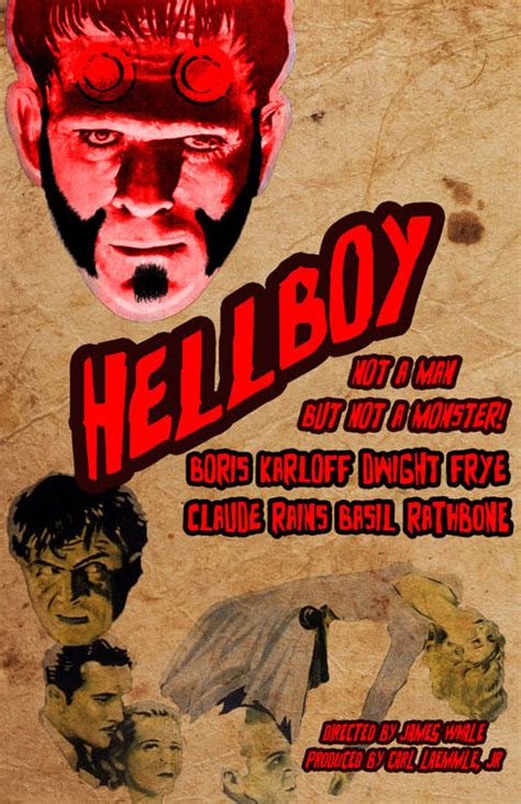 Boris Karloff As Hellboy By Atomtastic On Deviantart