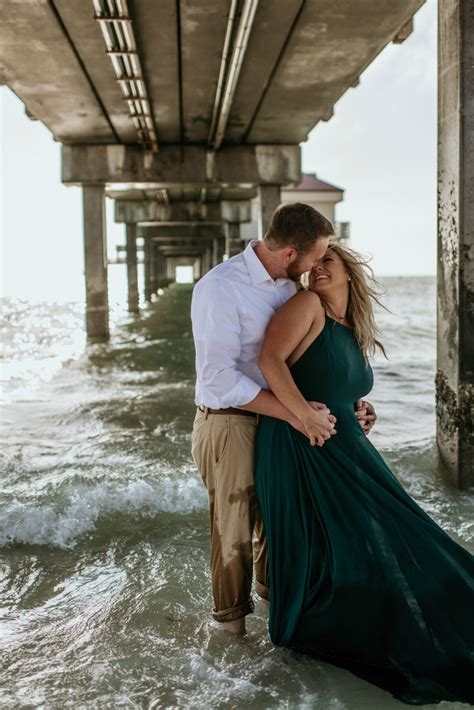 Clearwater Beach Florida Couples Session Photographs By Teresa