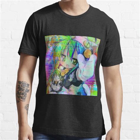 Lucky Star Animecore Glitchcore Aesthetic Essential T Shirt For Sale