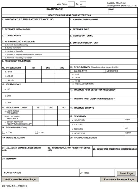 Dd Form Application For Equipment Frequency Allocation Dd Forms