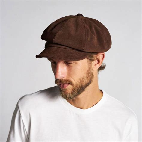 Brixton Hats Montreal Unstructured Suede Leather Newsboy Cap Newsboy Caps