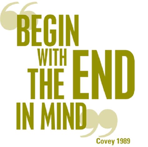 Begin With The End In Mind Ann Hawkins • Business Advisor And Mentor