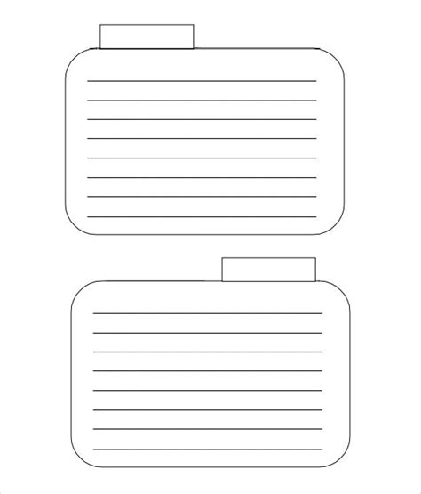 Free 9 Index Card Templates In Pdf Excel