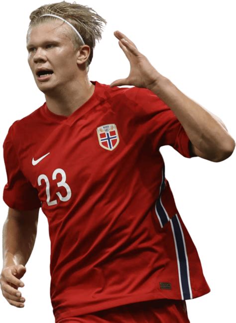 Age:20 years (21 july 2000). Erling Braut Håland football render - 71227 - FootyRenders