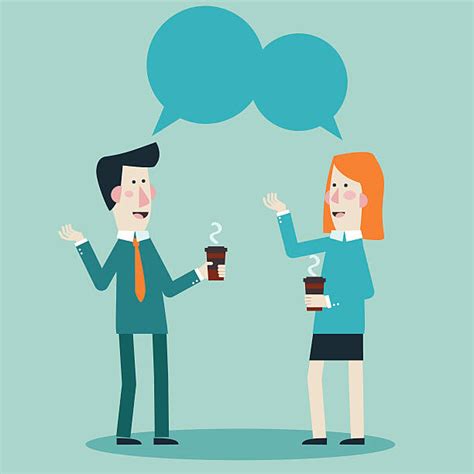 Best Two People Meeting Illustrations Royalty Free Vector Graphics