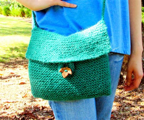 Easy Knit Shoulder Bag 6 Steps With Pictures Instructables