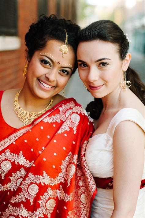 Yana And Archita Jewish Hindu Indian Russian Multicultural Lesbian Wedding At Trust