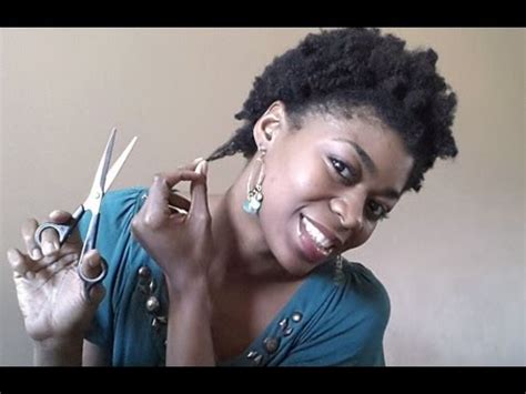 Once your hair is parted into sections, you can clip the back section away. Natural Hair 4C- Dusting and Trimming Ends - YouTube