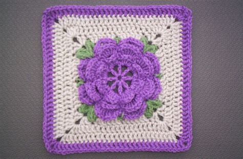 Yarnorgys Rose Trellis Square For Jojo99 Crochet Squares Afghan