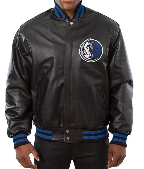 Black Varsity Bomber Dallas Mavericks Leather Jacket Jackets Expert