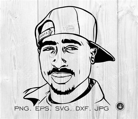 Drawing And Illustration Silhouette Dxf Png Cutfiles Rapper Svg Cricut
