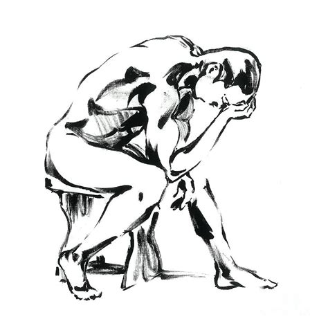 The Thinker Drawing At Getdrawings Free Download