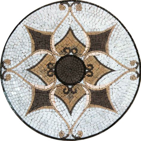 Mosaic Tile Art Medallion Tangiers Geometric Mozaico