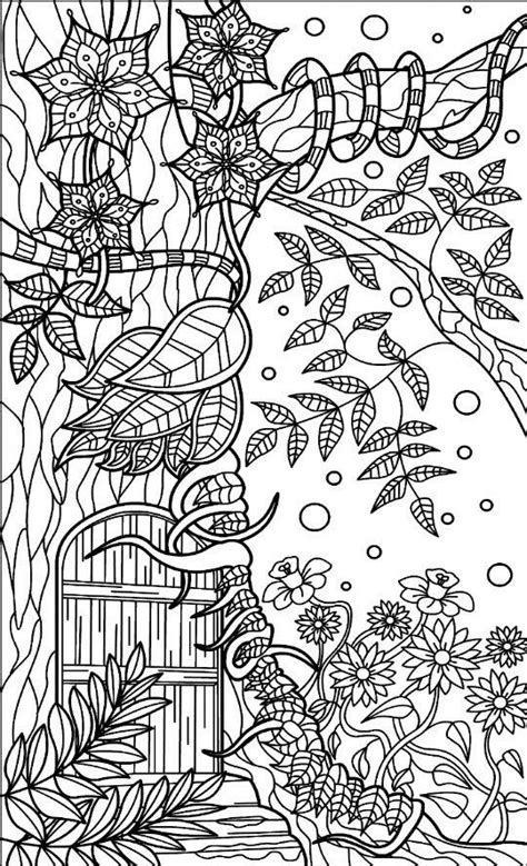Enchanted Forest Coloring Pages Printable Printable Templates