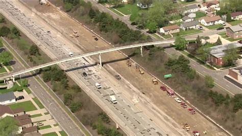 Video Birds Eye View Of Westbound I 696 Construction
