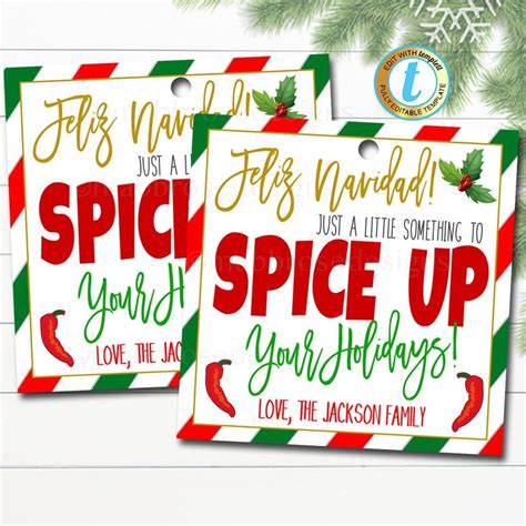 Christmas T Tags Spice Up Your Holiday Fiesta Feliz Navidad T