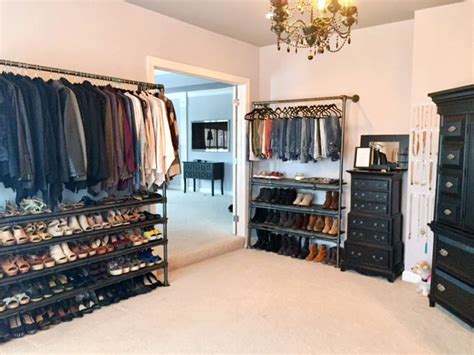 With easy track, everything is in a box. DIY Closet System Built with Pipe & Fittings (Plans ...