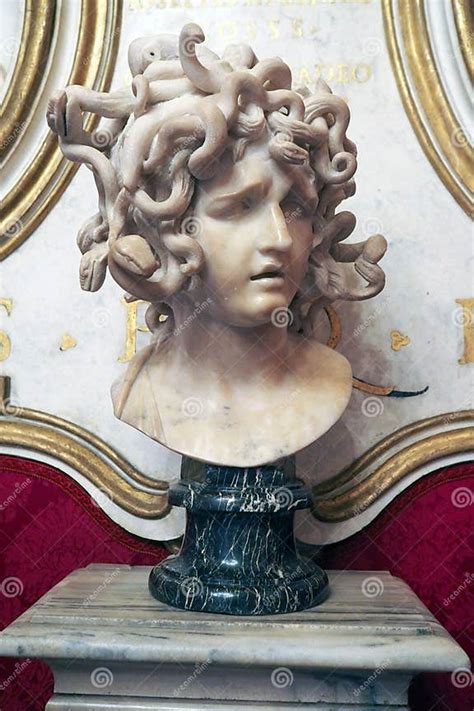 The Head Of Medusa In Capitoline Museum Rome Italy Editorial Image