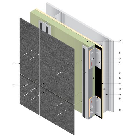 Universe® Adjustable Framing With Equitone On Studs Universe Facade