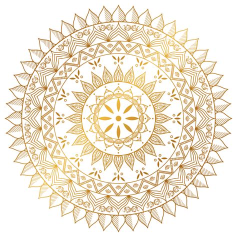 Luxury Mandala Gold Transparent Background Gold Mandala Mandala