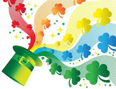 Download Shamrock Rainbow stock illustration. Illustration of ...