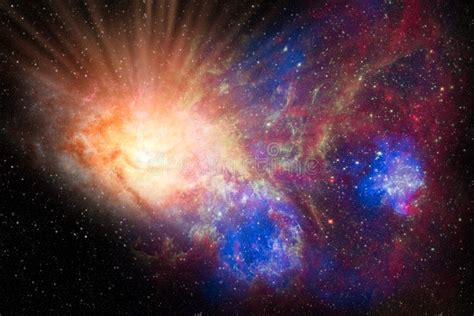 Genesis Big Bang Explosion In The Outer Scape Galaxy Elements Of This