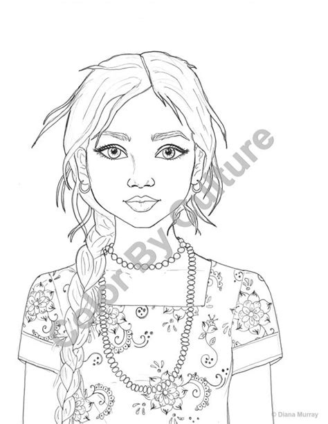 25 Best Ideas Realistic Girl Coloring Pages Home Inspiration And