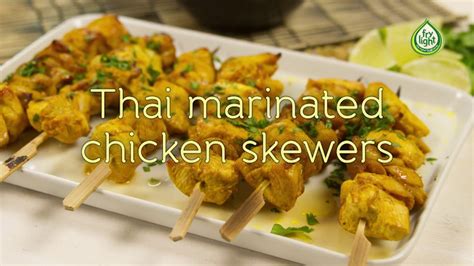 Thai Chicken Skewers Youtube