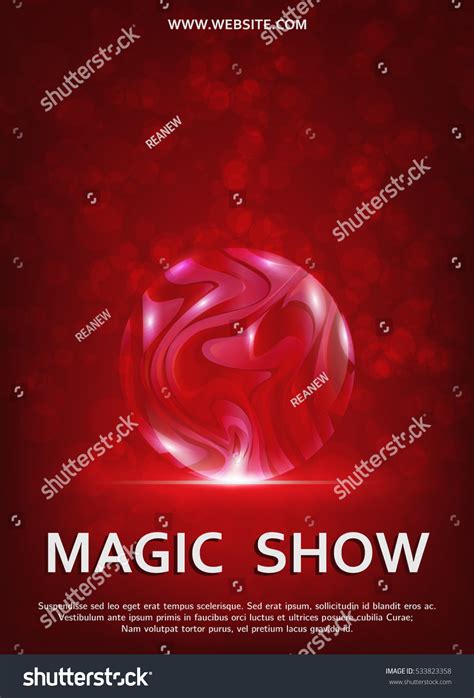 Magic Show Poster Design Template Magic Stock Vector Royalty Free