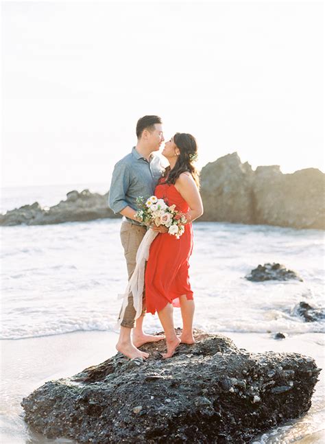 Romantic And Playful Beach Engagement Photos Inspired By This