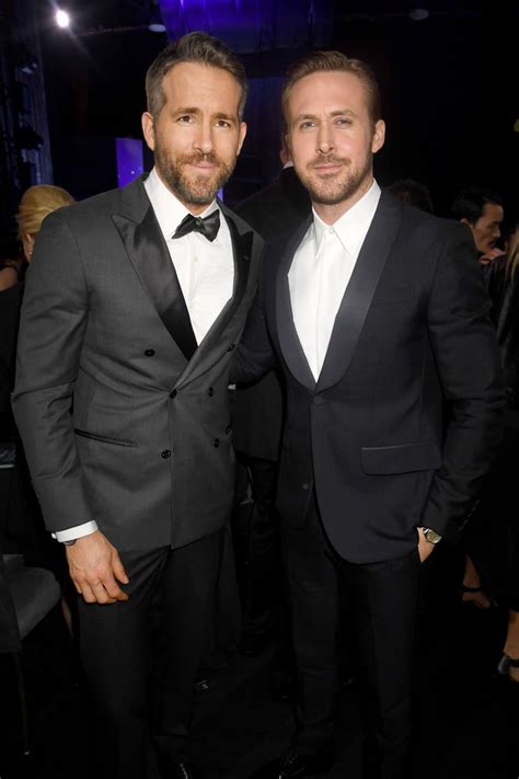 Ryan Reynolds And Ryan Gosling Hug And Stare Into Each Others Eyes At