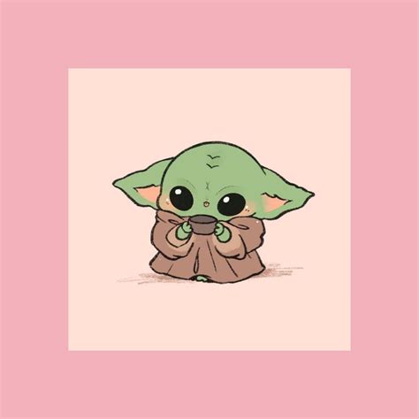 T Ng H P Baby Yoda Cute Background C O V Th V