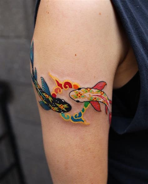 Koi Fish Tattoo 🌓 🐟 On Inspirationde Body Art Tattoos Cool Tattoos