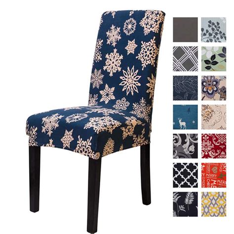 When in the market for slipcovers, first measure your chairs carefully. Printed Dining Chair Slipcovers, Removable Washable Soft ...