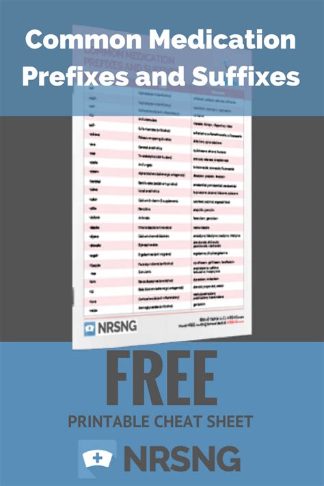 Generic Medication Prefixes Roots Suffixes Chart Ptcb Vrogue Co