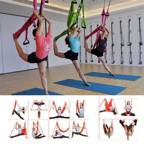 D C Aerial Yoga Swing Set Anti Gravity Inversion Yoga Swing Hammock Pilates Flying Hanging Sling